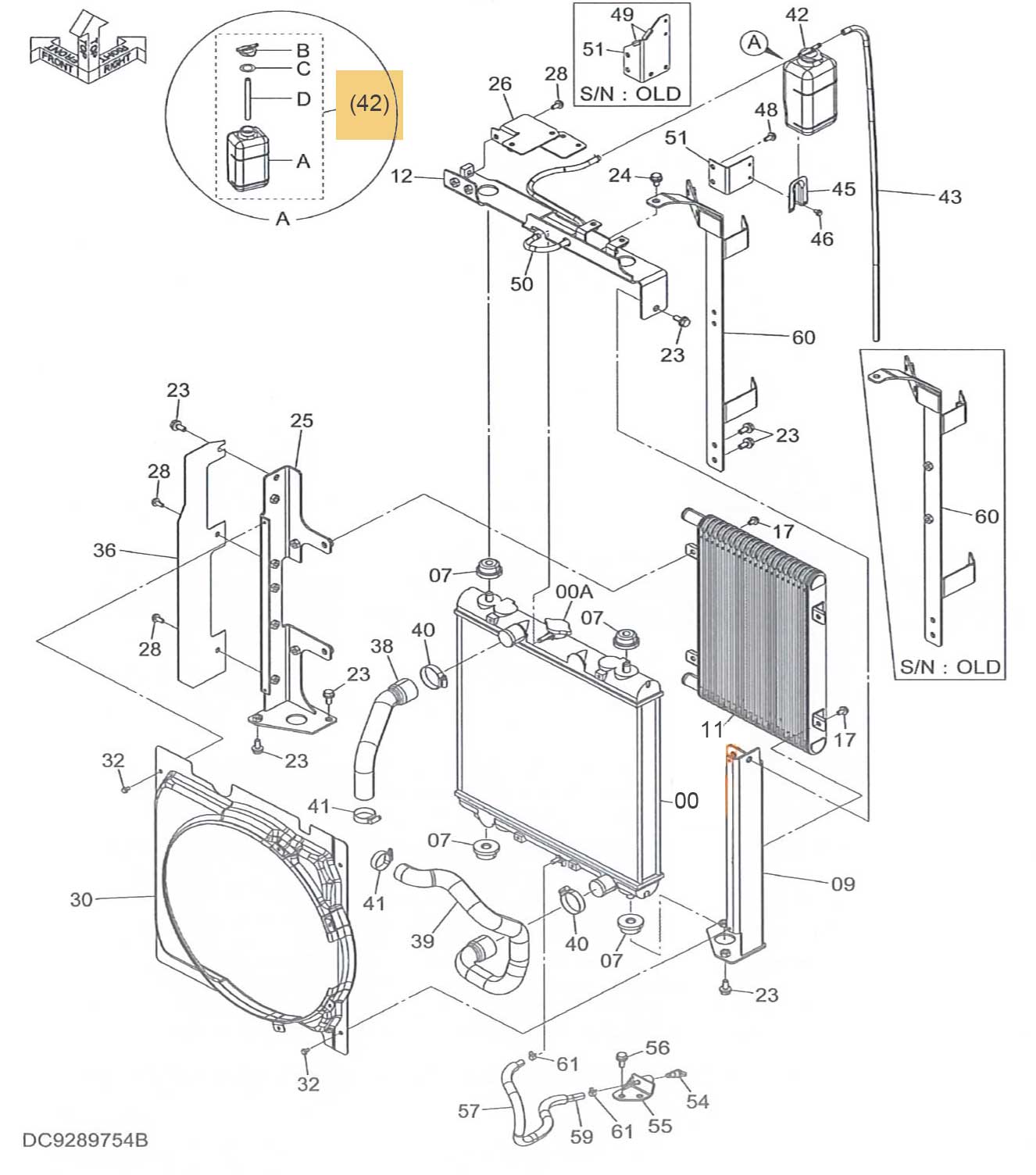 RESERVOIR DE LIQUIDE DE REFROIDISSEMENT HITACHI